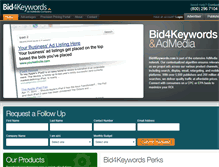 Tablet Screenshot of bid4keywords.com